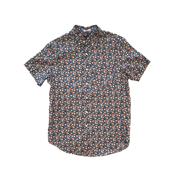 J. Crew Mens Floral Short Sleeved Button Up - Small, Classic Fit - Picture 1 of 4